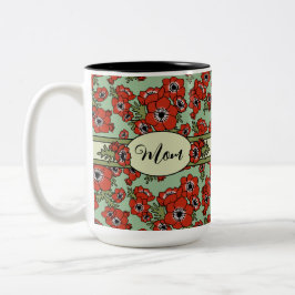 Taza Bicolor Día personalizado de la madre