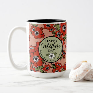 Taza Bicolor Día personalizado de la madre