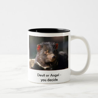 Taza Bicolor Diablo o ángel