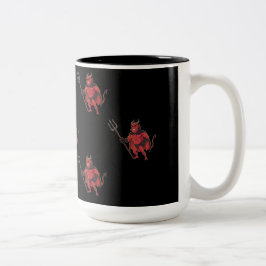 Taza Bicolor Diablo Rojo