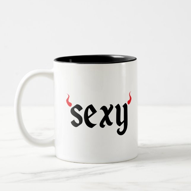 Taza Bicolor Diablo sexy (Izquierda)