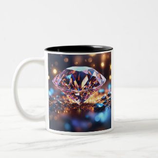 Taza Bicolor "Diamond Dazzle: Elegante Diseño de Mug"