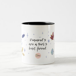 Taza Bicolor Diamond's es un mejor amigo del Chica Coffee Mug