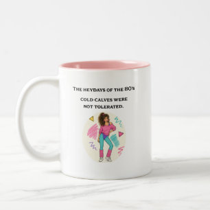 Taza Bicolor Días de gloria de los 80 - Terneros fríos no eran