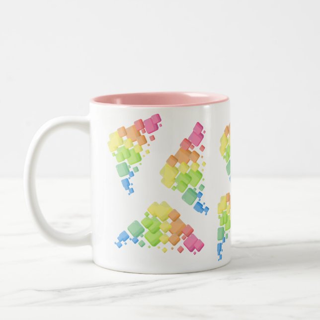 Taza Bicolor Dibujo (Izquierda)