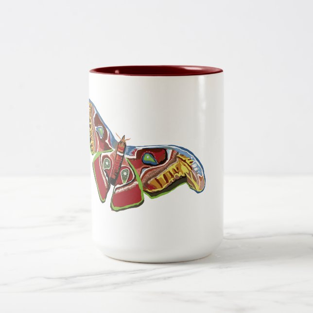Taza Bicolor Dibujo de arte butírico (Centro)
