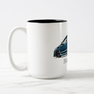 Taza Bicolor dibujo del ángulo trasero del s205