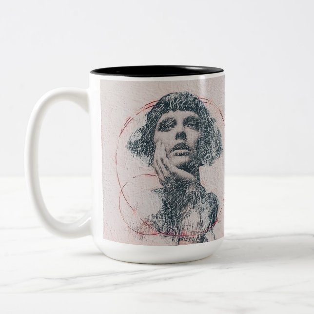 Taza Bicolor Dicha (Izquierda)