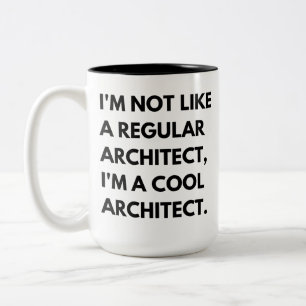 Taza Bicolor Dicho divertido de arquitecto