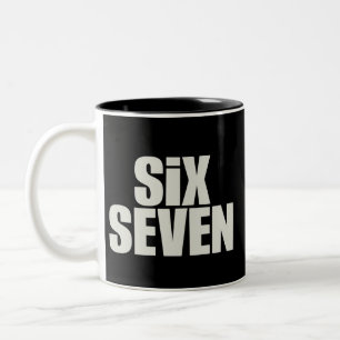 Taza Bicolor Dicho divertido meme Seis Siete 6 7