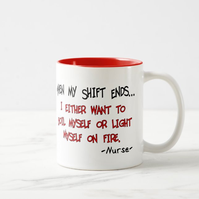 Taza Bicolor Dichos Divertidos de Enfermeras (Derecha)