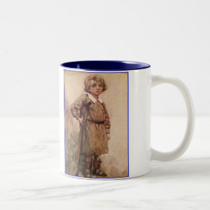 Taza Bicolor Dickens un villancico Tim minúsculo del navidad
