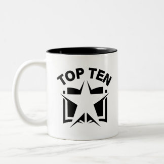 Taza Bicolor Diez mejores libros