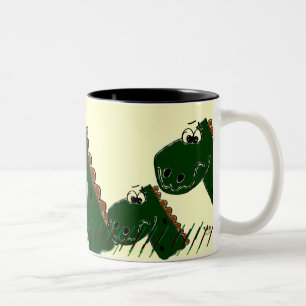 Taza Bicolor Dinasour Beber Mug