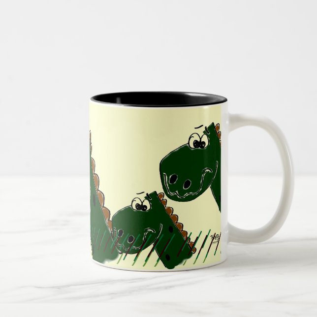 Taza Bicolor Dinasour Beber Mug (Derecha)