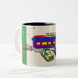 Taza Bicolor Diner dos tonos de café Mug