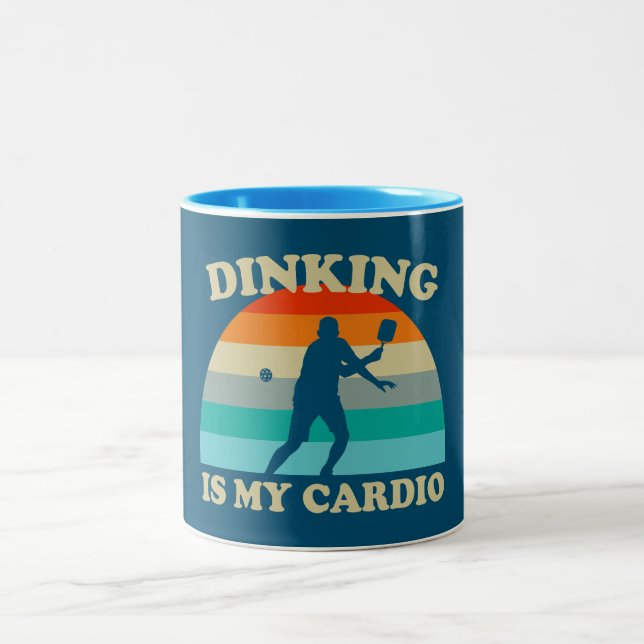 Taza Bicolor Dinking Is My Cardio Pickleball (Centro)