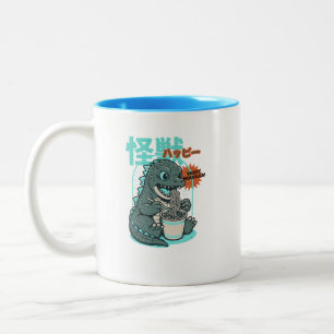 Taza Bicolor Dino ramen
