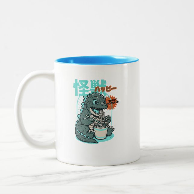 Taza Bicolor Dino ramen (Izquierda)
