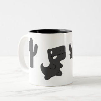 Taza Bicolor dino sin conexión cromado