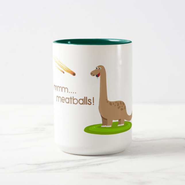 Taza Bicolor Dinosaur Meteor Meatball (Centro)