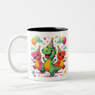Taza Bicolor Dinosaurio bebé