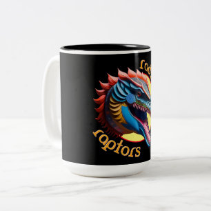 Taza Bicolor Dinosaurio de Raptors Radical