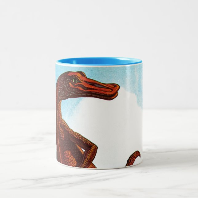 Taza Bicolor Dinosaurio del Hadrosaurus (Centro)