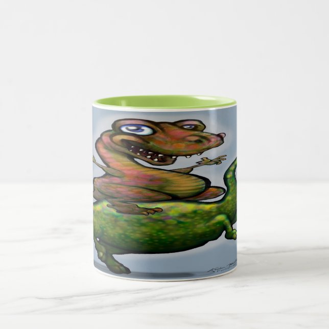 Taza Bicolor Dinosaurios de café de dos tonos (Centro)