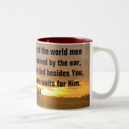 Taza Bicolor Dios actuará