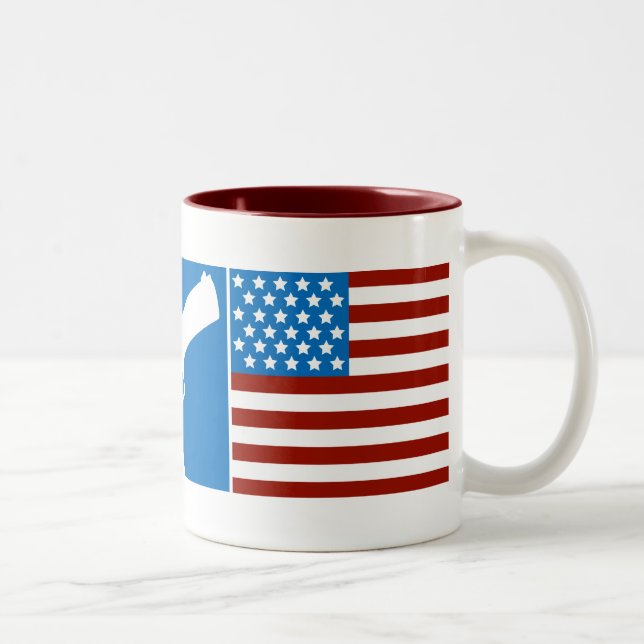Taza Bicolor Dios, armas, gloria (Derecha)
