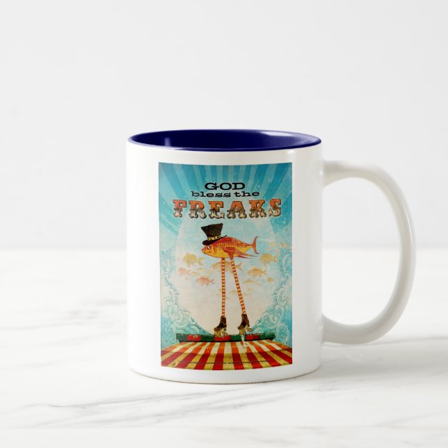 Taza Bicolor Dios bendice los monstruos (Derecha)