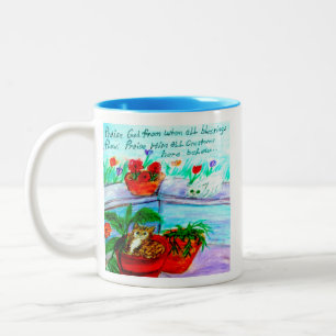 Taza Bicolor Dios de la alabanza de quien todas las bendiciones