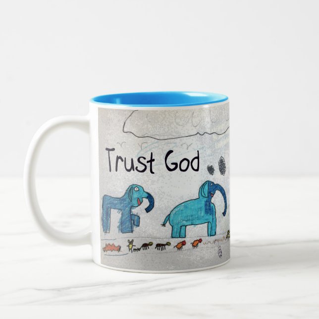Taza Bicolor Dios de la confianza (Izquierda)