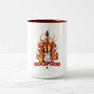 Taza Bicolor Dios del Rock