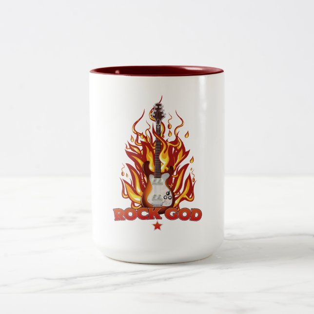 Taza Bicolor Dios del Rock (Centro)