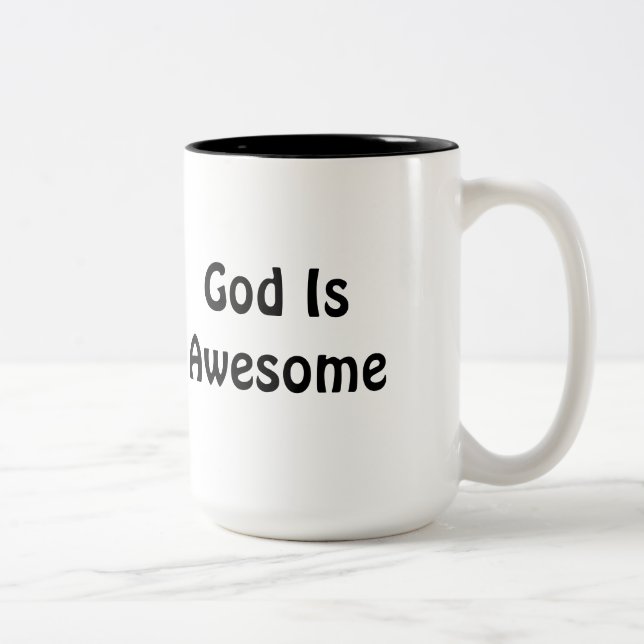 Taza Bicolor Dios es impresionante (Derecha)