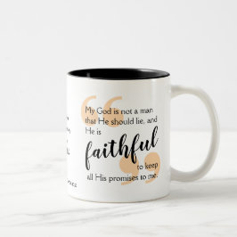 Taza Bicolor DIOS ES UNA AFIRMACIÓN Cristiana FIEL Y Positiva