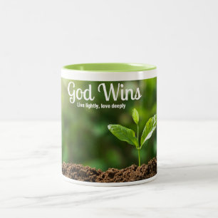 Taza Bicolor Dios gana Mug