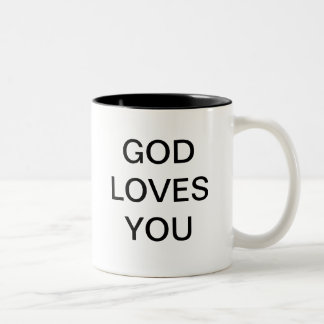 TAZA BICOLOR DIOS LE AMA