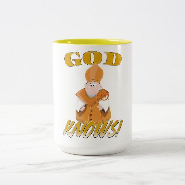 Taza Bicolor ¡Dios sabe! (Centro)