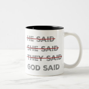 Taza Bicolor Dios tiene la palabra final