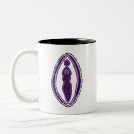 Taza Bicolor Diosa de Diana Yoni Art Mug