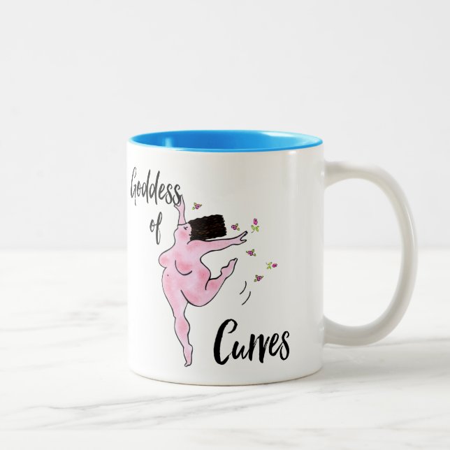 Taza Bicolor "Diosa de las curvas" (Derecha)