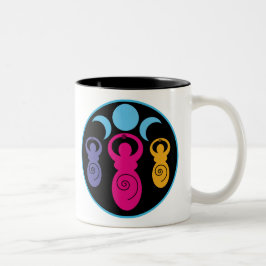 Taza Bicolor Diosa espiral triple