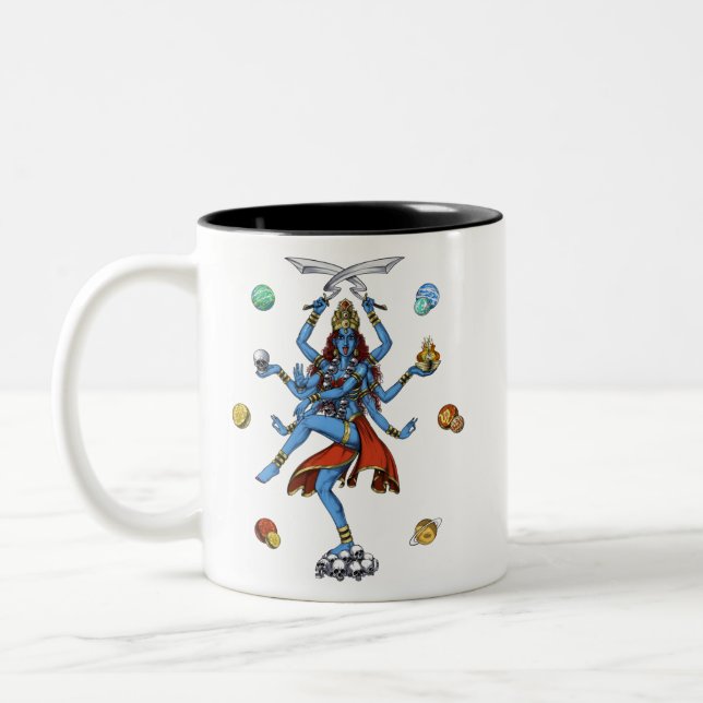 Taza Bicolor Diosa hindú de Kali (Izquierda)