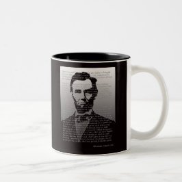 Taza Bicolor Dirección de Abraham Lincoln Gettysburg
