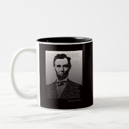 Taza Bicolor Dirección de Abraham Lincoln Gettysburg
