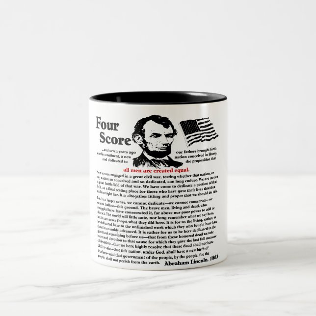 Taza Bicolor Dirección de Gettysburg (Centro)