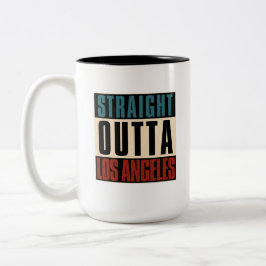 Taza Bicolor Directamente fuera de Los Angeles California CA EE